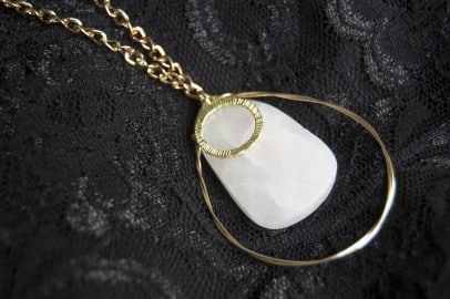 image of a DIY costume jewelry amulet